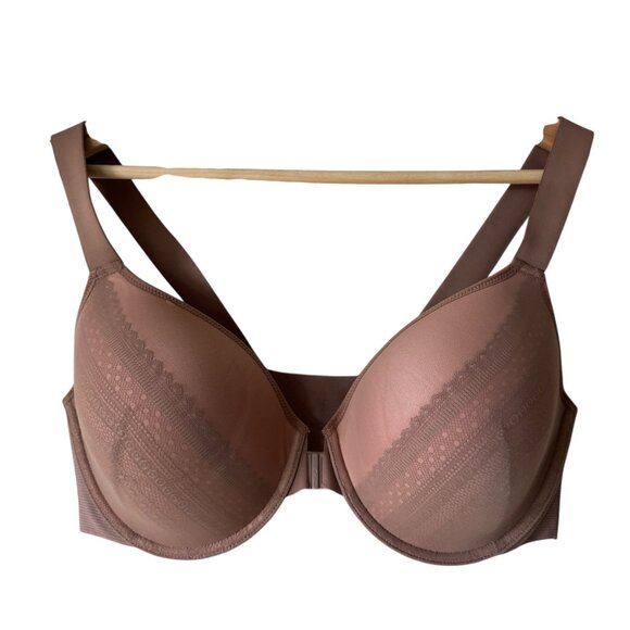 Spanx Bra 40D Llelujah Illusion Lace Full Coverage Front closure Cafe Au Lait - Picture 1 of 16